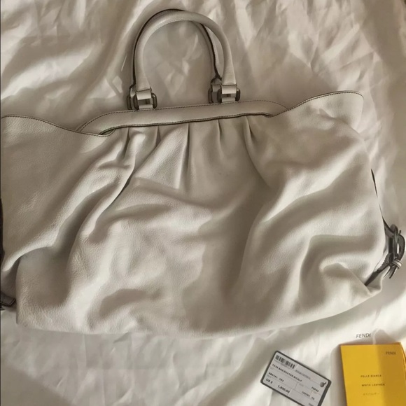 Fendi white bag