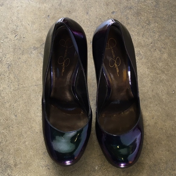Jessica Simpson iridescent pumps