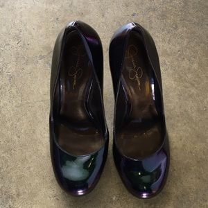 Jessica Simpson iridescent pumps
