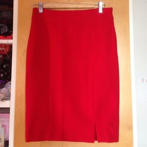 Ann Taylor Size 2 Red Skirt NWT