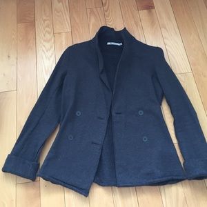 T by Alexander Wang heavy French terry blazer.