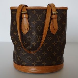 Authentic Louis Vuitton Petit Bucket Bag