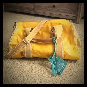 Fossil Key-Per Small yellow duffle bag
