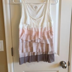 LOFT ruffles on front!