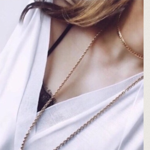 choker 18k gold plated