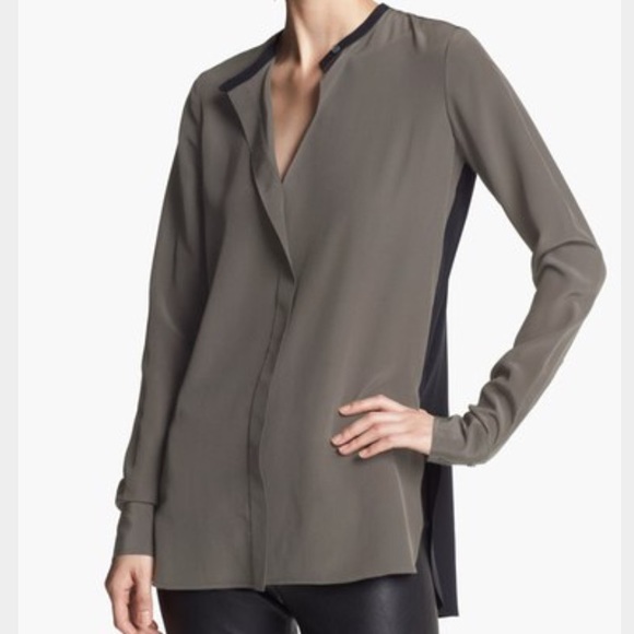 Vince two -toned blouse - Picture 1 of 5