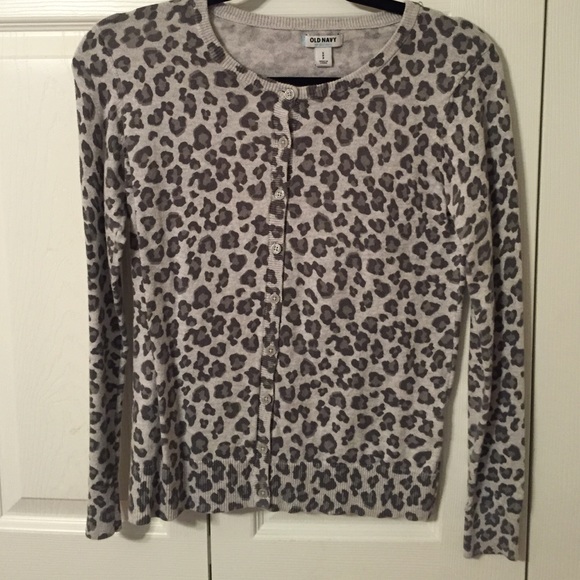 Old Navy animal print cardigan