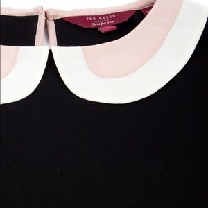Black top with Peter Pan collar