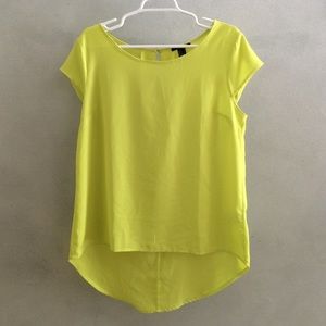 Neon yellow flowy shirt