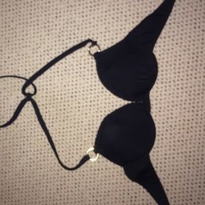 Black push up bikini top