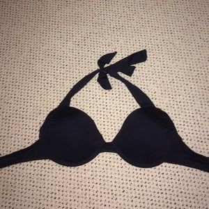 Black push up bikini top