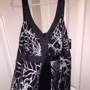 Black and Silver babydoll dress