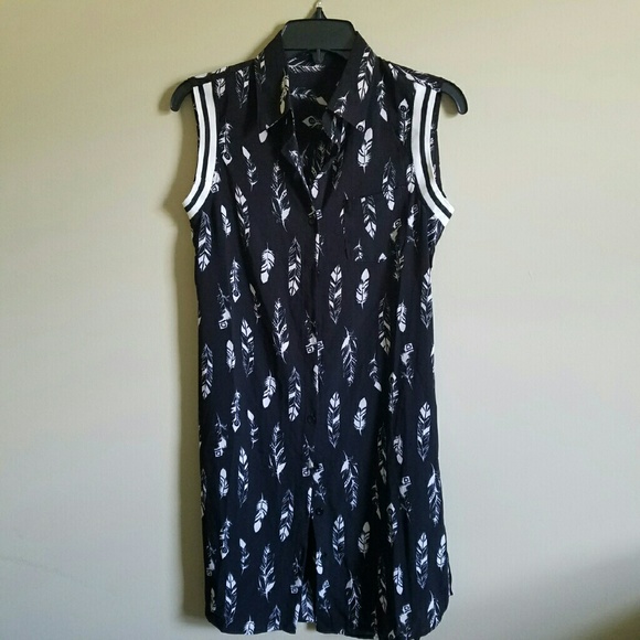 Button Down Mini Dress