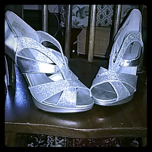 Silver Sparkly Heels!