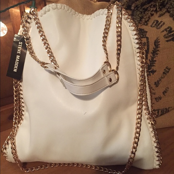 NWT Steve Madden White Purse
