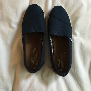 navy blue toms