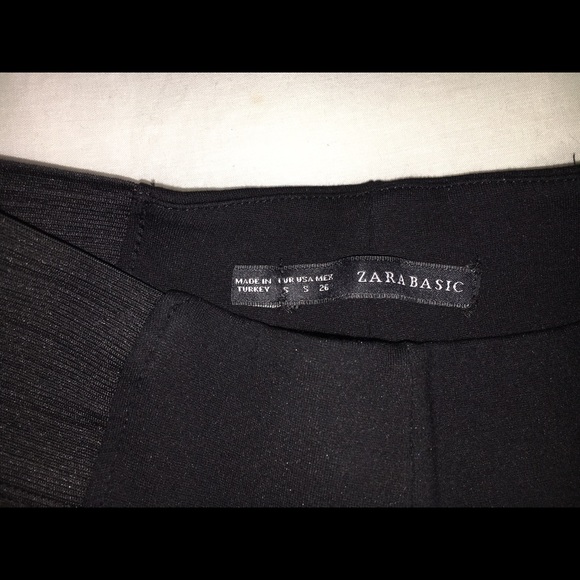Zara black stretch pants size Small