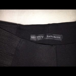 Zara black stretch pants size Small