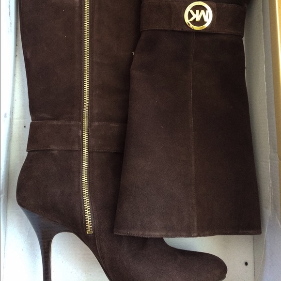 Michael Kors Brown Suede Boots