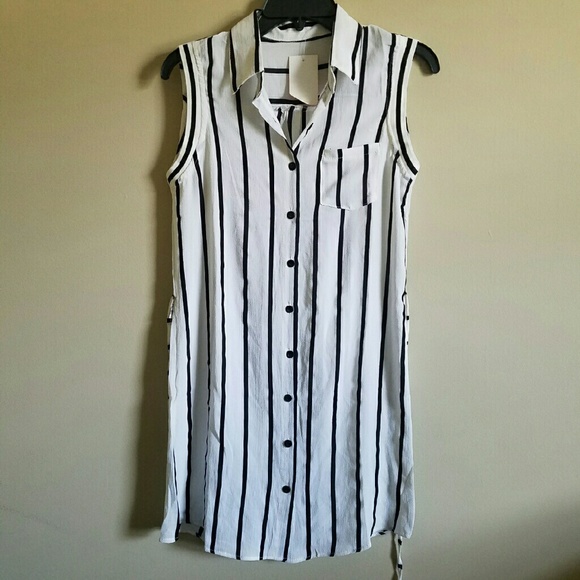 Button Down Mini Dress
