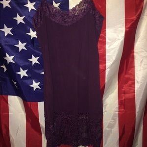 Purple lace tank top