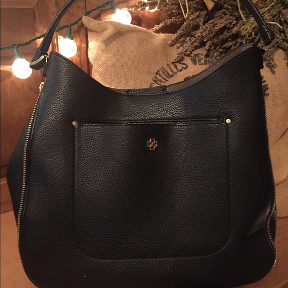 Ann Taylor Hobo! Black with gold accents.