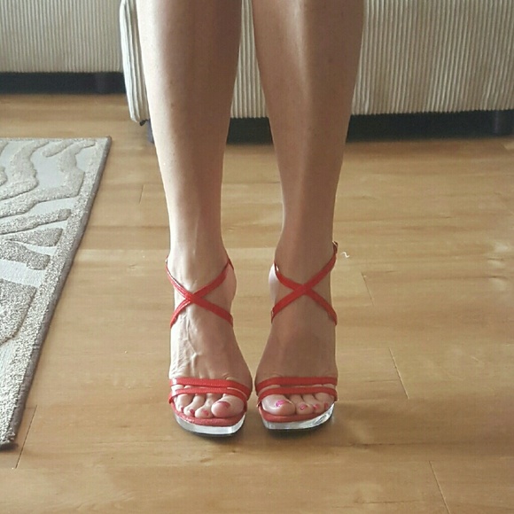 Two Lips Patent Leather Stiletto Strappy Sandal