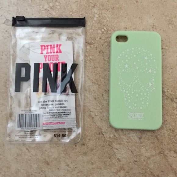 Victoria's Secret Pink skull iphone 4/4s case