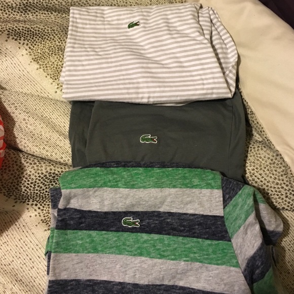 Bundle of men's Lacoste tshirts