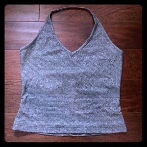 silver sparkle halter