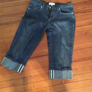 Talbots petite denim capris