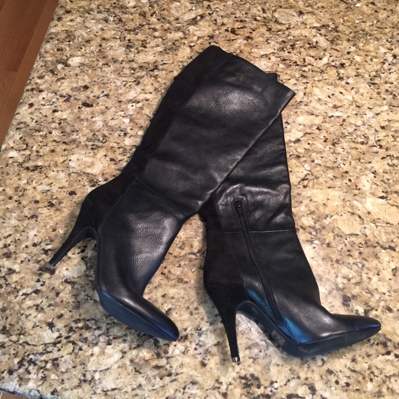 Sexy Jessica Simpson black & suede leather boots!