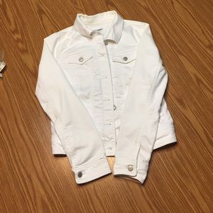 Old Navy White Jean Jacket