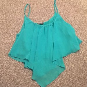 Green Crop Top