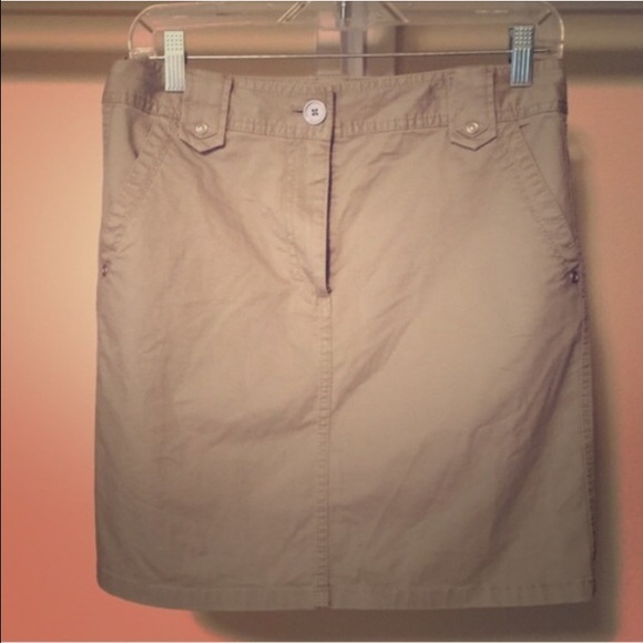 Ann Taylor khaki skirt EUC