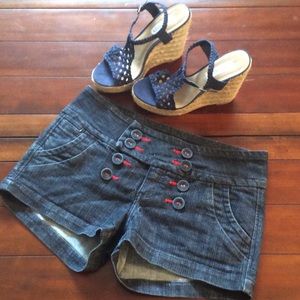 ⚓️Nautical style Jean shorts⚓️