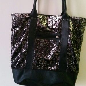 Shiny black bag