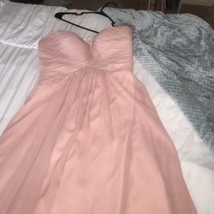 Strapless blush formal dress worn once
