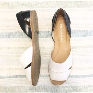Franco Sarto B&W Colorblock Flats