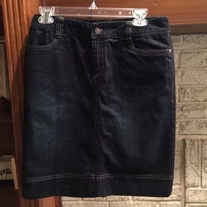 Eddie Bauer Dark Denim Skirt