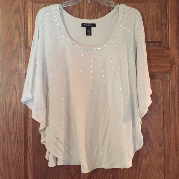 White House black market cream blouse - Picture 1 of 2
