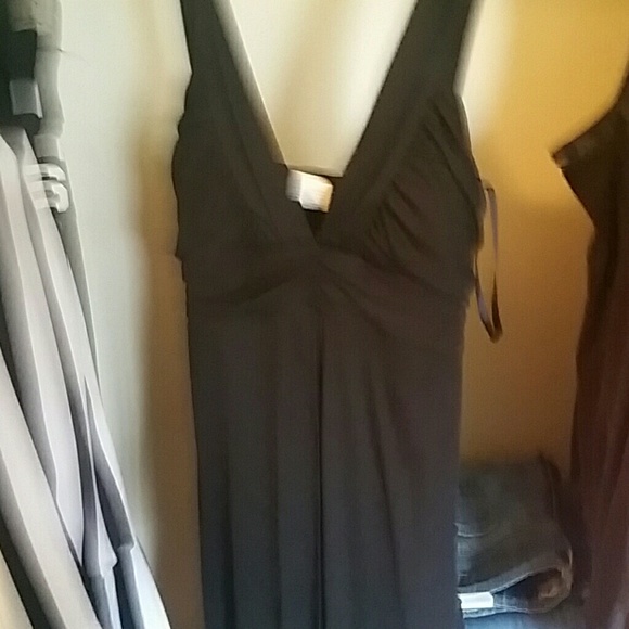 Size XL black floor-length dress