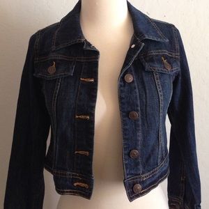 Girls Dark Denim Jacket