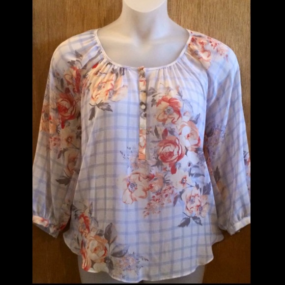 Fits XL-1X Lauren Conrad Flowy Floral Top