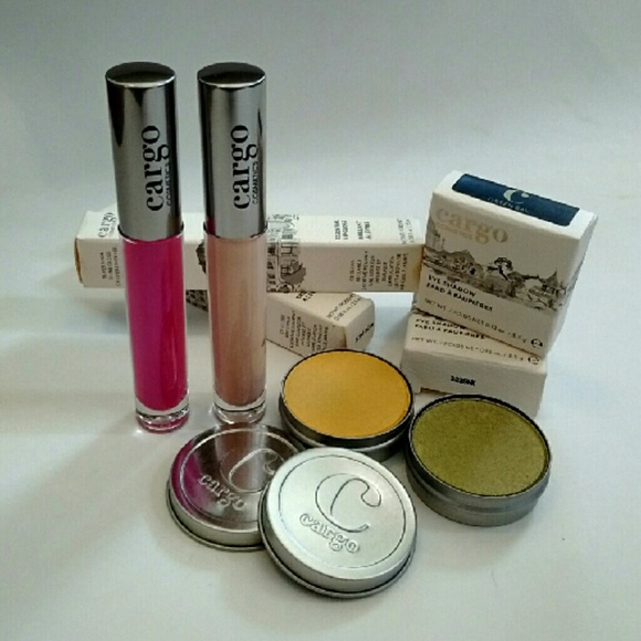 Cargo Cosmetics lip gloss and eyeshadow 4pc lot