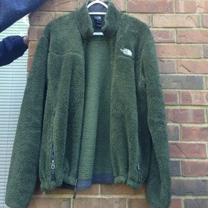 Hunter Green Fuzzy North Face