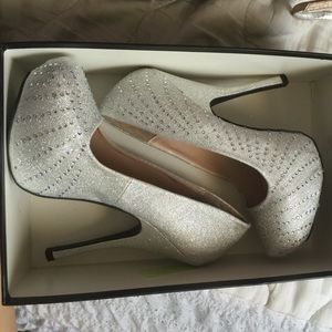 Silver heels !!