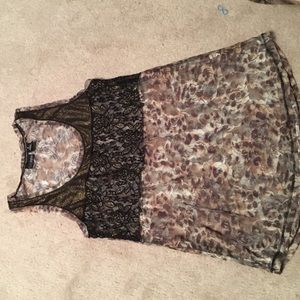 Light mesh fabric tank