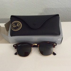 Ray ban RB3016 club master tortoise polarized 49mm