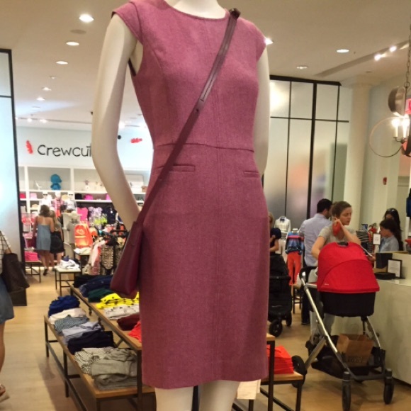 J. Crew Pink Pocket Sheath Dress